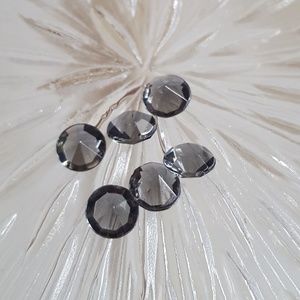 𝅺Grey Black Gem for Floating Picture Lockets